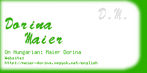 dorina maier business card